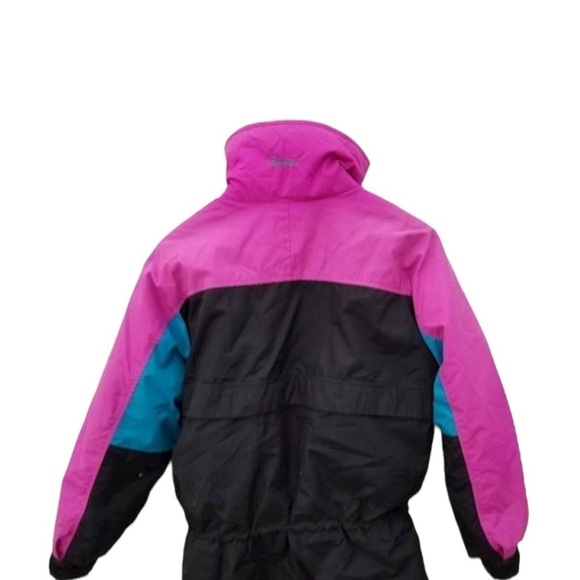 Columbia Jacket Women’s Size Medium Vintage Purple Black Blue Snow Winter - Picture 3 of 5